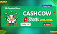 create faceless youtube shorts channel with 25 shorts