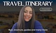 design your personalised travel itinerary in canva