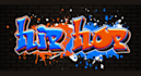 design graffiti font logo and illustration