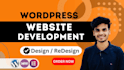 build, design website, redesign, clone, wordpress website development