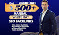 create SEO contextual dofollow backlinks with white hat link building