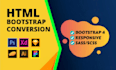 convert PSD to HTML, xd to html, figma to HTML, pdf to HTML, sketch, website