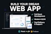 build a custom web app with react, nodejs and database
