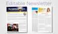 do clean and premium newsletter design, magazine, editable, print, digital