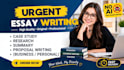 do urgent essay writing as an essay writer
