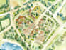 watercolor map illustration just for you