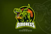 make allosaurus dinosaur mascot logo
