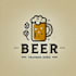 custom high resolution beer logo design