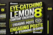 eye catching lemon8 content creation engaging posts stunning designs