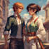 make a anime couple character art anime style