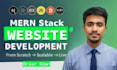 develop mern stack web app as a full stack developer, mern stack development