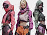 design cyberpunk and fantasy character splash art