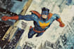 do superhero comic page and book