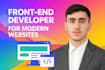 create an education website with HTML, CSS, js