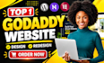 godaddy website design, godaddy website redesign, develop godaddy website