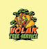 design minimal surprising bad ass tree removal logo