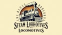 do outstanding steam locomotive logo with express delivery