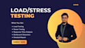 do load and stress testing and provide a jmeter performance report