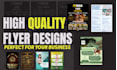 design a beautiful flyer or poster