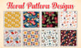design creative floral seamless pattern for textile prints