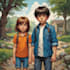 create a children book illustration for comic and fairytale