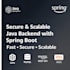 develop a scalable java backend using spring boot and mysql