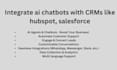 integrate ai chatbots with crms like hubspot, salesforce