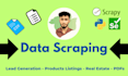 scrape data from website using python, selenium, and scrapy