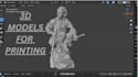 create custom character models ready for 3d printing