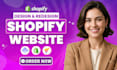 build shopify store, design or redesign shopify website, dropshipping store