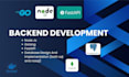 develop backend with nodejs, go and fastapi