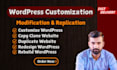 rebuild, redesign, customize, duplicate, or clone your wordpress website