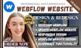 update webflow, website design or redesign webflow, build webflow website, SEO