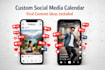create a monthly social media content calendar for instagram tiktok
