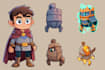 draw 2d game characters and game assets