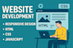 develop interactive frontend website using HTML, CSS, javascript
