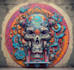design ionic poplar and graffiti canvas wall art