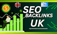 build high quality UK SEO contextual backlinks manual link