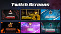 do animated twitch overlay, stream package, stream overlay