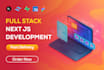 develop full stack react next js web application tailwind css frontend backend