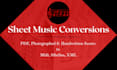 convert your PDF file to midi or sibelius format