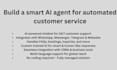 build a smart ai agent for automated customer service