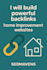 provide niche based backlinks from home improvement websites