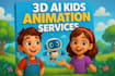 create 3d ai animation, ai video art and 3d ai cartoon animation videos