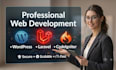 develop a fast and secure laravel, codeigniter or wordpress website