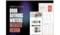 design ecommerce author website design, ebook landing page, ebook shopify store