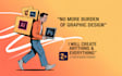 be your personal graphic designer, for web or print design expert