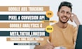 set up google ads conversion tracking, facebook meta pixel, ga4, and stape