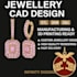 design 3d jewellery cad model ready for manufacturing
