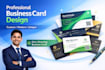 design a professional and modern business card with a qr code